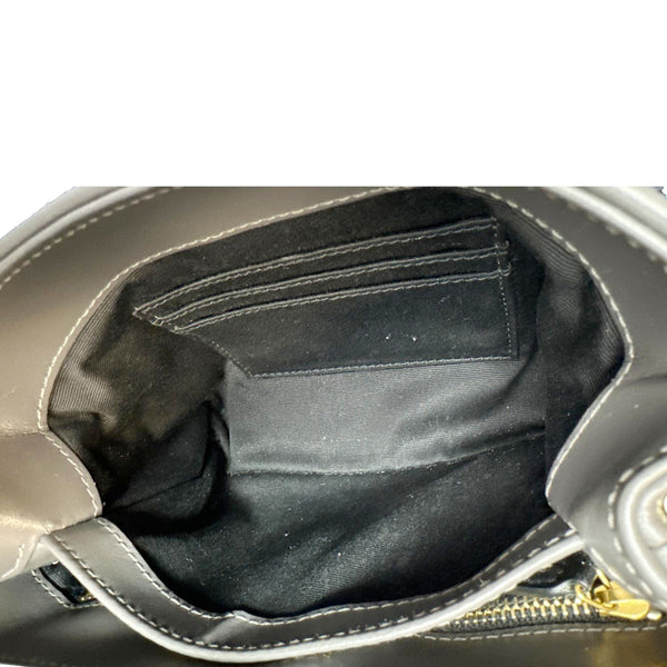 YVES SAINT LAURENT Loulou Toy Quilted Leather Crossbody Bag Grey