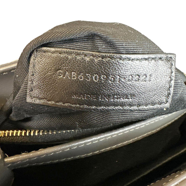 YVES SAINT LAURENT Loulou Toy Quilted Leather Crossbody Bag Grey