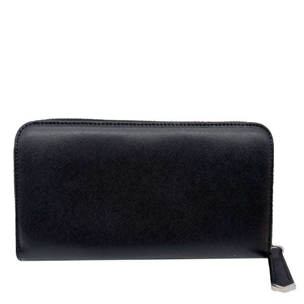 FENDI Colorful Studs Calfskin Zip Around Long Wallet Black