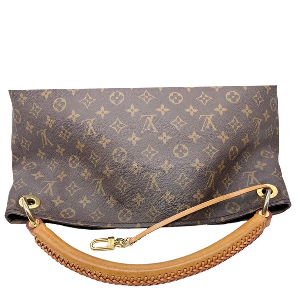 LOUIS VUITTON Artsy MM Monogram Canvas Hobo Shoulder Bag Brown