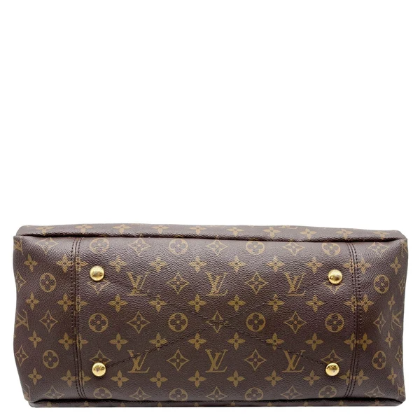 LOUIS VUITTON Artsy MM Monogram Canvas Hobo Shoulder Bag Brown