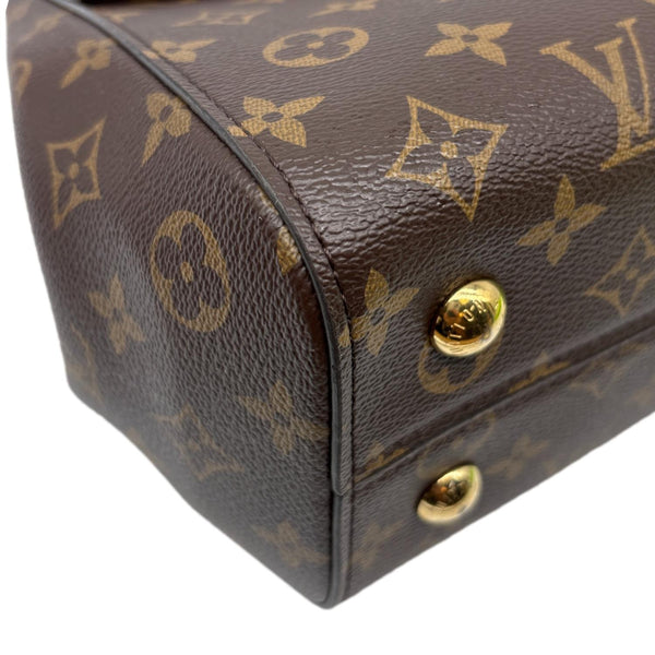 LOUIS VUITTON Cluny MM Monogram Canvas Satchel Bag Brown