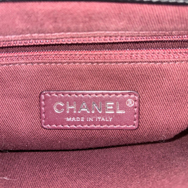 CHANEL Mad About Quilting Flap Medium Quilted Calfskin Leather Shoulder Bag Black