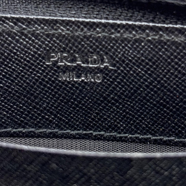 PRADA Tessuto Nylon Zip Around Long Wallet Black
