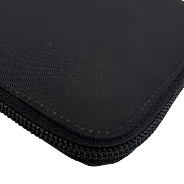 PRADA Tessuto Nylon Zip Around Long Wallet Black