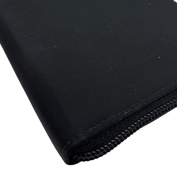 PRADA Tessuto Nylon Zip Around Long Wallet Black