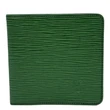 LOUIS VUITTON Epi Leather Bifold Wallet Green