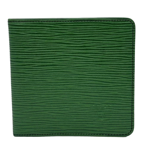 LOUIS VUITTON Epi Leather Bifold Wallet Green