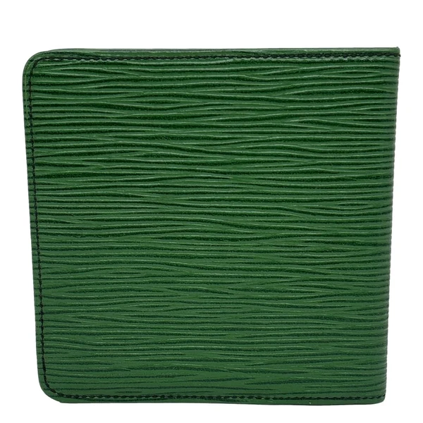 LOUIS VUITTON Epi Leather Bifold Wallet Green