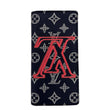 LOUIS VUITTON Brazza Upside Down Monogram Ink Canvas Long Wallet Pink