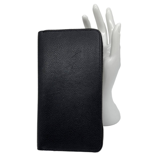 CELINE Zipped Around Large Calfskin Leather Multifunction Wallet Black
