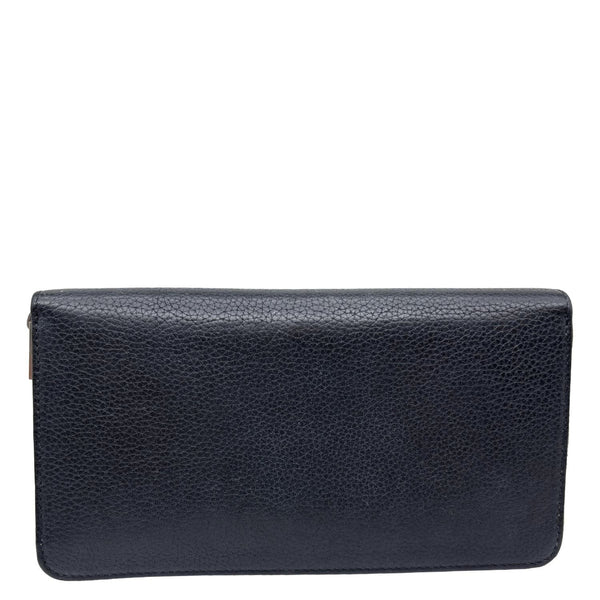 CELINE Zipped Around Large Calfskin Leather Multifunction Wallet Black