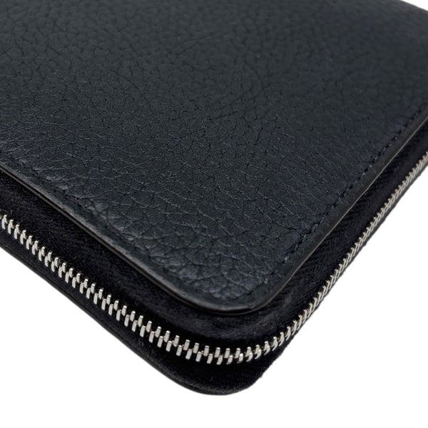 CELINE Zipped Around Large Calfskin Leather Multifunction Wallet Black