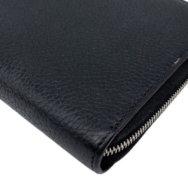 CELINE Zipped Around Large Calfskin Leather Multifunction Wallet Black
