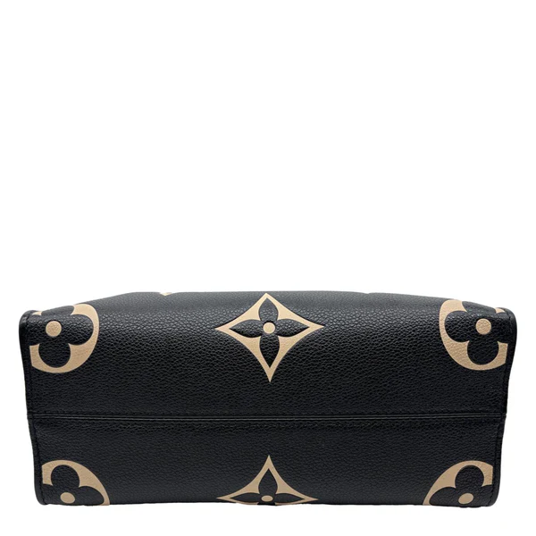 LOUIS VUITTON Onthego PM Monogram Empreinte Tote Shoulder Bag Bicolor