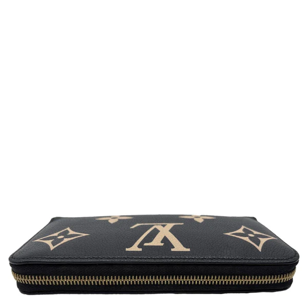 LOUIS VUITTON Monogram Empreinte Leather Zippy Wallet Bicolor