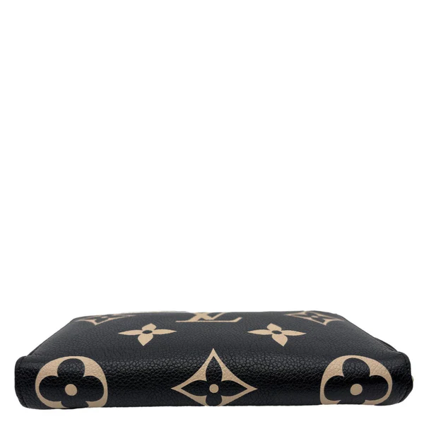 LOUIS VUITTON Monogram Empreinte Leather Zippy Wallet Bicolor