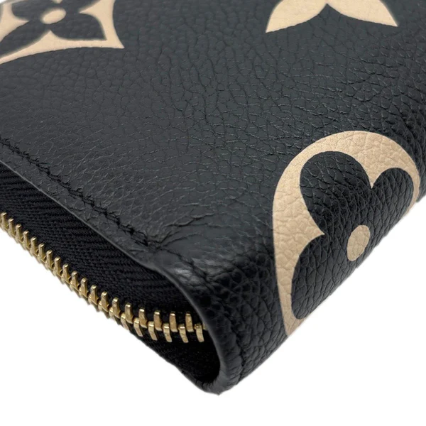 LOUIS VUITTON Monogram Empreinte Leather Zippy Wallet Bicolor