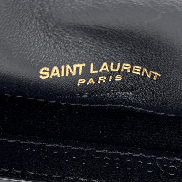 YVES SAINT LAURENT Patent Leather Phone Holder Black