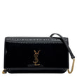 YVES SAINT LAURENT Patent Leather Phone Holder Black
