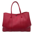 HERMES Garden Party 36 Negonda Leather Tote Bag Red