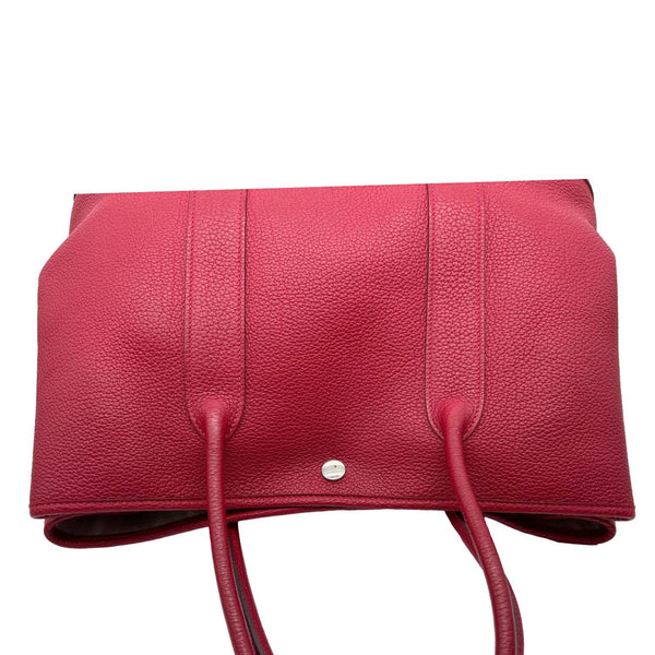 HERMES Garden Party 36 Negonda Leather Tote Bag Red