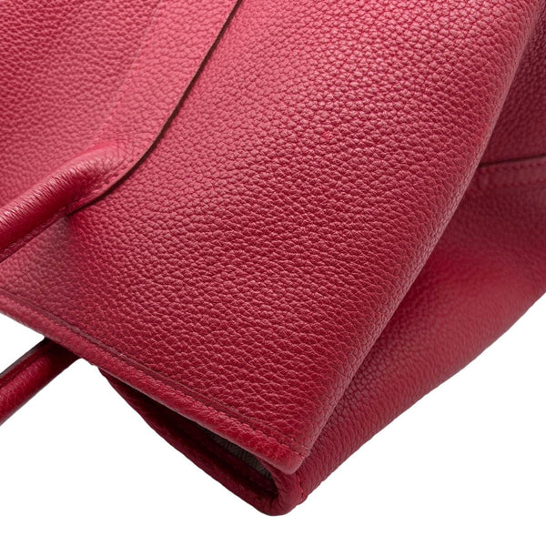 HERMES Garden Party 36 Negonda Leather Tote Bag Red