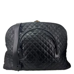 YVES SAINT LAURENT Giant Calfskin Quilted Leather Travel Bag Black