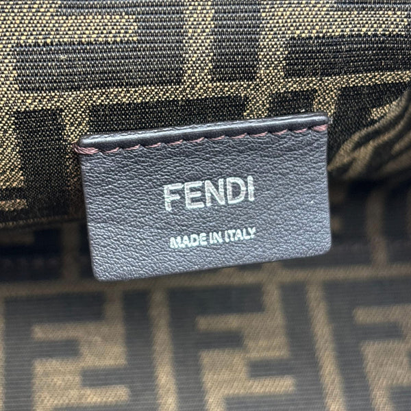 FENDI First Patent Leather Clutch Crossbody Bag Green