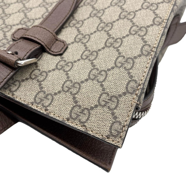 GUCCI GG Supreme Canvas Tote Shoulder Bag Beige 626356