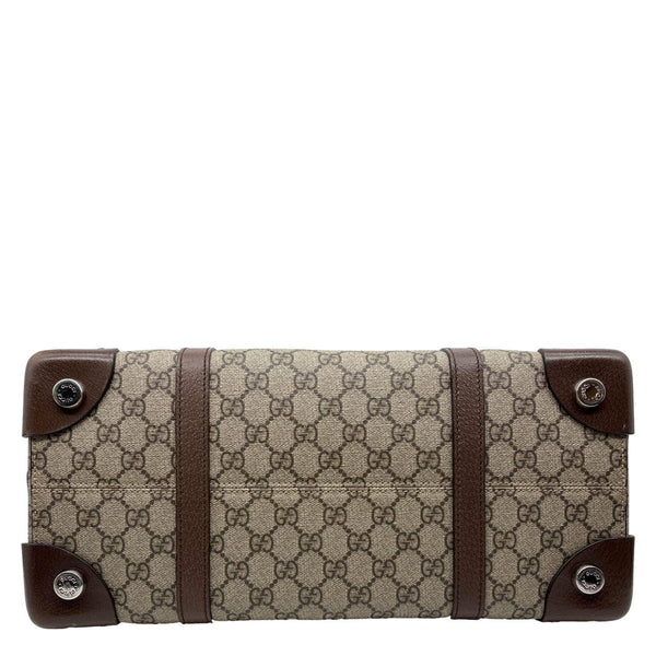 GUCCI GG Supreme Canvas Tote Shoulder Bag Beige 626356