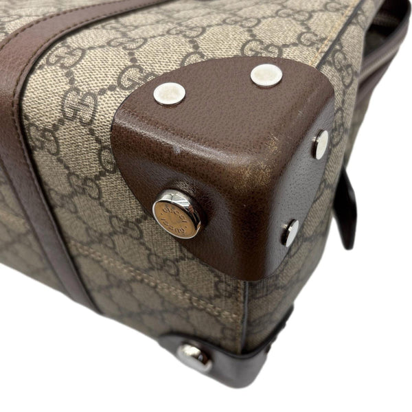 GUCCI GG Supreme Canvas Tote Shoulder Bag Beige 626356
