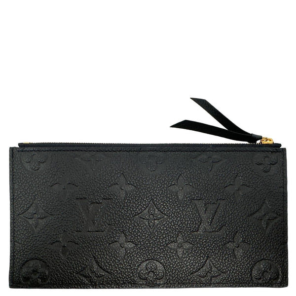 LOUIS VUITTON Monogram Empreinte Leather Insert Card Holder Black