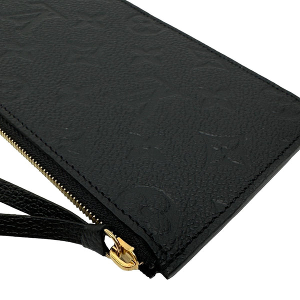LOUIS VUITTON Monogram Empreinte Leather Insert Card Holder Black