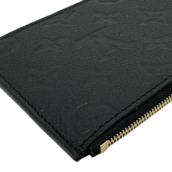 LOUIS VUITTON Monogram Empreinte Leather Insert Card Holder Black