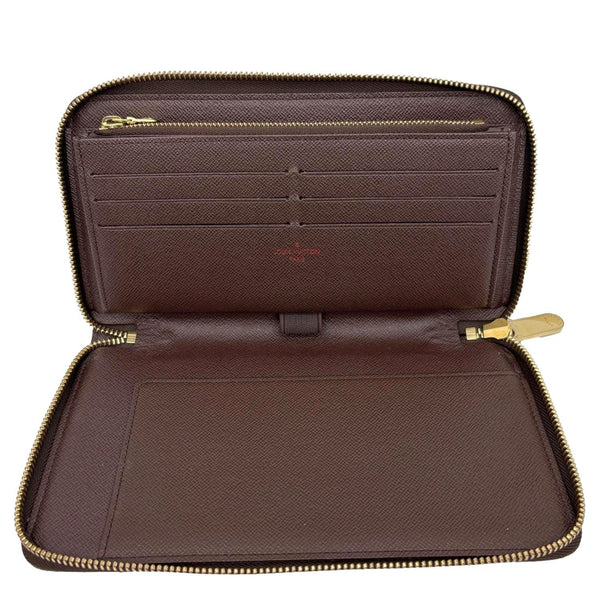 LOUIS VUITTON Damier Ebene Organizer Wallet Brown