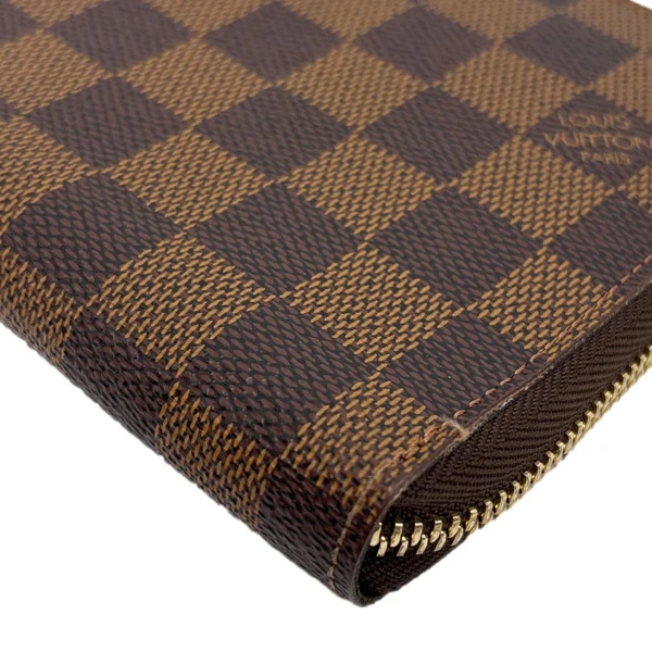 LOUIS VUITTON Damier Ebene Organizer Wallet Brown