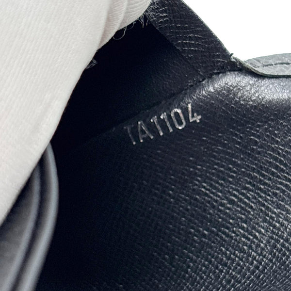 LOUIS VUITTON Brazza Taiga Leather Bifold Wallet Black