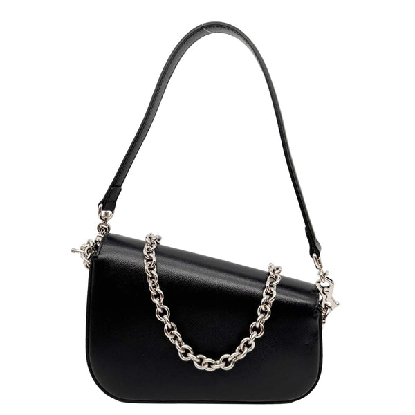 GUCCI Horsebit 1955 Asymmetric Mini Leather Shoulder Bag Black 774209