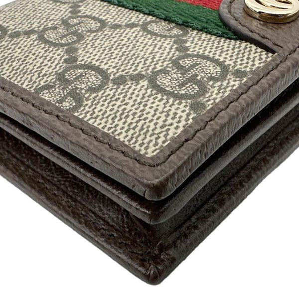GUCCI Ophidia Small Web GG Supreme Canvas Wallet Beige 838487