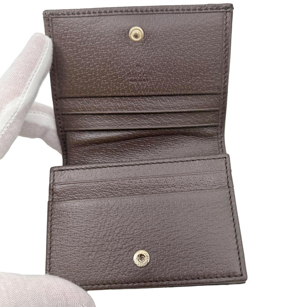 GUCCI Ophidia Small Web GG Supreme Canvas Wallet Beige 838487