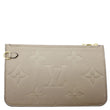LOUIS VUITTON Empreinte Leather Wristlet Beige