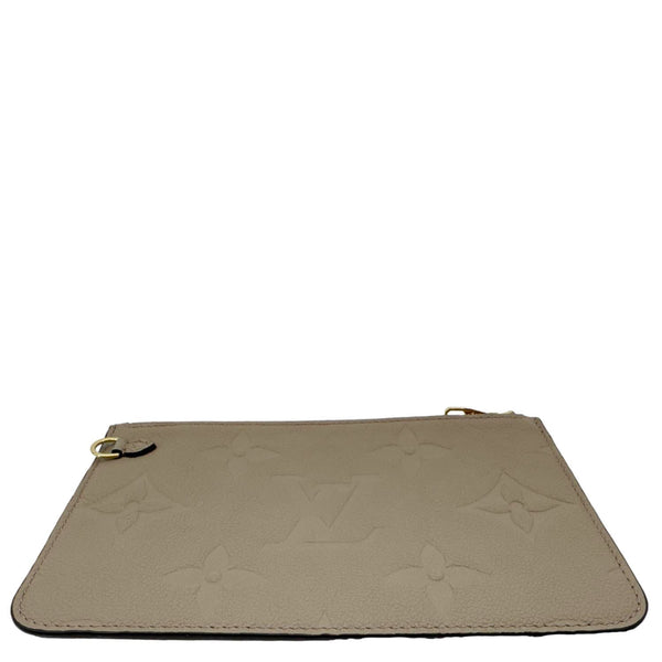 LOUIS VUITTON Empreinte Leather Wristlet Beige
