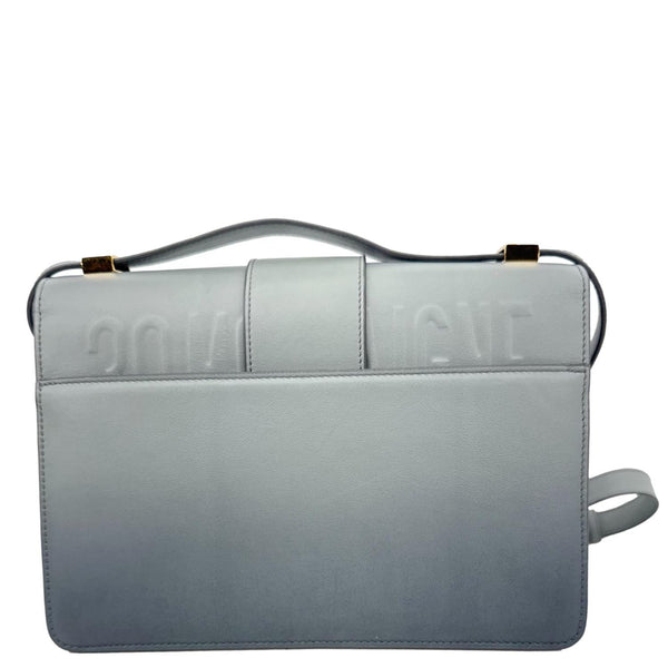 CHRISTIAN DIOR 30 Montaigne Flap Gradient Leather Crossbody Bag Grey