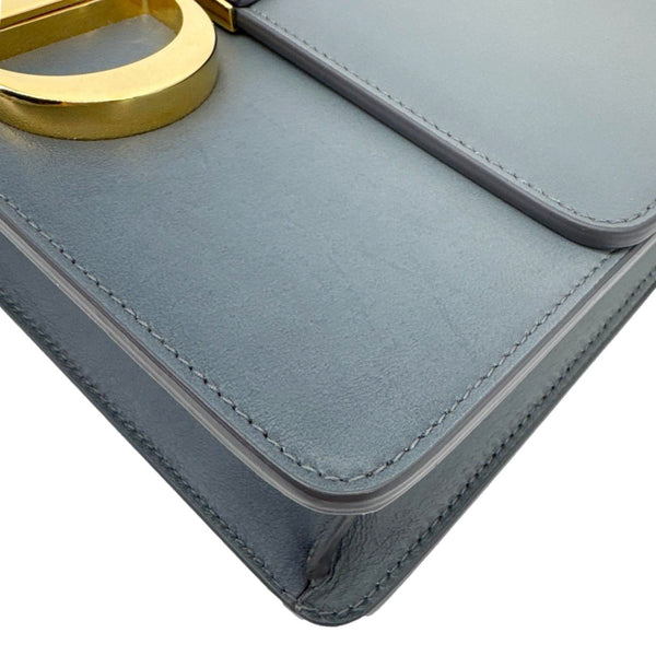 CHRISTIAN DIOR 30 Montaigne Flap Gradient Leather Crossbody Bag Grey