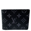 LOUIS VUITTON Multiple Monogram Eclipse Canvas Mens Wallet Black