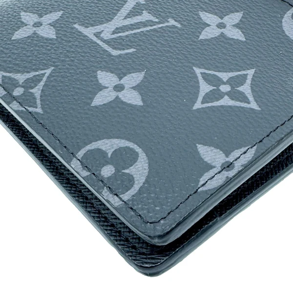 LOUIS VUITTON Multiple Monogram Eclipse Canvas Men's Wallet Black
