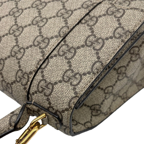 BALENCIAGA X GUCCI Hourglass Small GG Supreme Monogram Top Handle Shoulder Bag Beige 681697