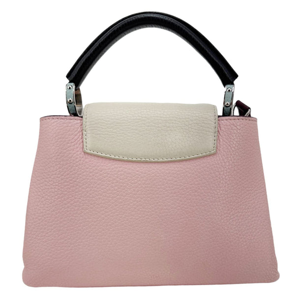 LOUIS VUITTON Capucines BB Taurillon Leather Crossbody Bag Pink
