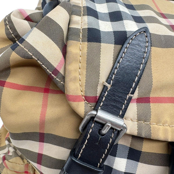 BURBERRY Rucksack Small Vintage Check Canvas Backpack Bag Beige